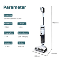 Aspirateur électrique OEM direct usine, humide/sec, autonettoyant, avec écran LED, filtre HEPA et assistant vocal pour la maison