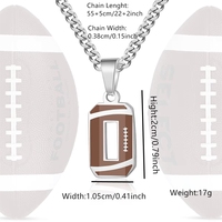 Collier avec pendentif en acier inoxydable pour athlètes garçons, numéro de 00 à 99, bijoux de sport personnalisés, basketball, baseball, football