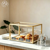 Vitrine à pain modulaire en acrylique transparent, présentoir alimentaire empilable pour boulangerie, pâtisserie, boutique de desserts, présentoir de comptoir