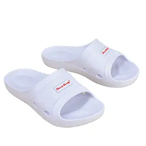 Women's Quick-Drying EVA Slippers Soft Summer Sandals With Plush Insole And PU Lining TPR Outsole For Autumn Winter Home Use