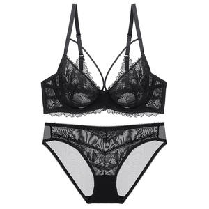 Damen Übergröße Sportliche Slips-Tangas Bikini-Stile Mode Sale Sexy Spitze Hohle BH-Sets mit Bügel High-Cut 3D-Stickerei - Product Image 5