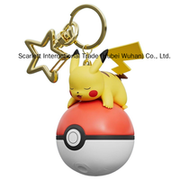 Pendentif lumineux mignon de la série Pokémon, porte-clés Poke Ball de dessin animé, accessoire de sac à dos Popplio Bulbasaur