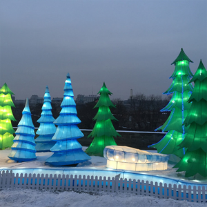 Prix de gros extérieur étanche joyeux Noël signe grand extérieur éclairé spectacle lanterne prix pour joyeux Noël projet - Product Image 5