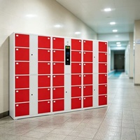 Casier de rangement électronique en acier commercial haut de gamme avec compartiments personnalisables pour stockage public