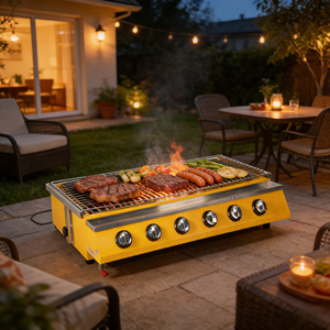 Parrilla de Gas Profesional Comercial a Precio de Mayoreo, Parrilla para Barbacoa Familiar, Cocina al Aire Libre - Product Image 1