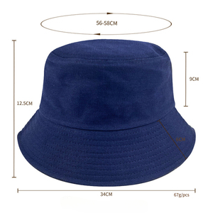 Sombreros de cubo de algodón con logotipo personalizado para hombres y mujeres-Sombreros de pesca al aire libre con protección solar, regalo promocional - Product Image 2