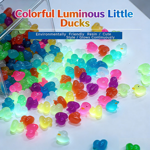 Figurines de canards artificielles mignonnes de haute qualité, ultra-lumineuses dans le noir, en résine, pour la décoration d'aquariums et l'aménagement aquatique, miniatures - Product Image 1