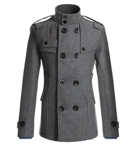 <span class=keywords><strong>M</strong></span>-3XL新款男士外套男士修身中长风衣男士外套 - Product Image 3