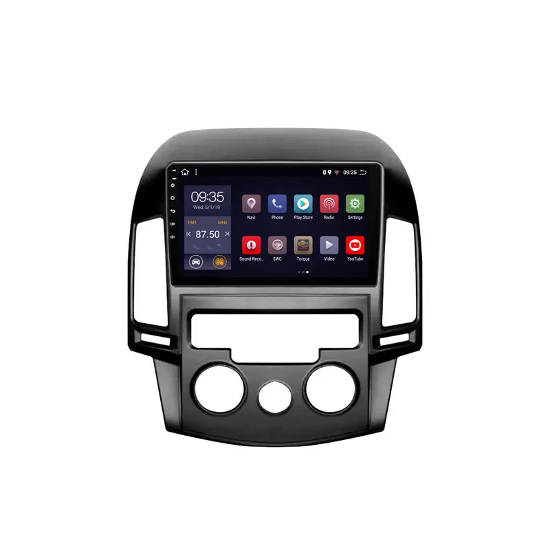 Android11 9 pouces 8 cœurs voiture dvd lecteur multimédia radio vidéo stéréo gps navigation système audio pour Hyundai i30 2006-2011