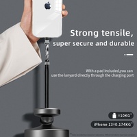 Lanière universelle pour téléphone portable Chaîne de charme pour sangle de téléphone portable Bandoulière réglable Col en térylène Compatible avec Smartphone complet