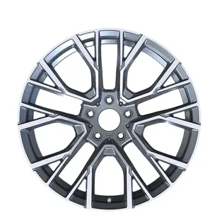 PDW Black Casting Car Rim 14 15 16 17 18 19 20 22 Inch 4 5 Holes Alloy Wheels For Passenger Car Black red blue lip