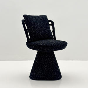 Fauteuil inclinable pivotant de style national pour chambre, salle à manger, hôtel, balcon, tabouret de coiffeuse - Product Image 2