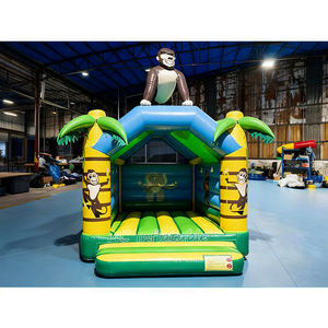 Castillo Inflable Comercial con Diseño de Gorila de la Selva, Casa de Brinco 3D con Temática de Mono, Brincolín de PVC para Alquiler en Fiestas Infantiles - Product Image 3