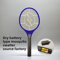 Raquette électrique anti-mouches de qualité export, piles AA détachables, logo personnalisé accepté, directement de l'usine