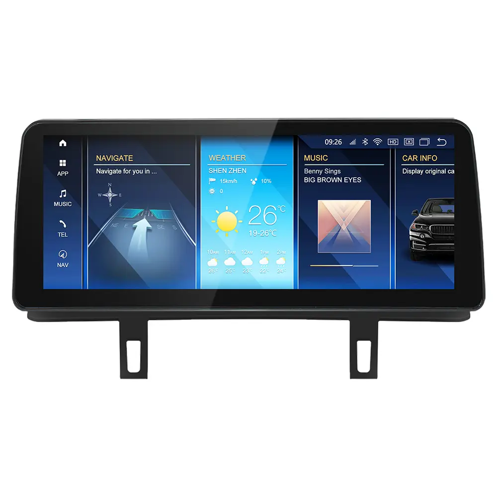 Carro rádio multimídia Snapdragon662 HD 1920*720 para BMW Série 1 E81 E82 E87 E88 2007-2011 Car Play AndrOid 12