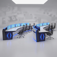 Console de salle de contrôle pour opérateur, poste de travail, console NOC, tables de salle de contrôle, mobilier technique