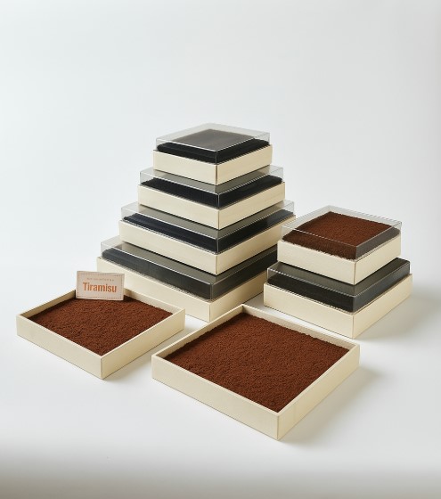 Customizable Tiramisu Box Mousse Bean Milk Fruit Wood Bran Cake Western Dessert Net Red Dessert Wooden Container Box