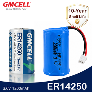 Batería de Litio ER14250H Primaria Li-SOCI2 de 1/2AA, 12ah 3.6v, ER14250M para Medidor de Gas y Agua, Venta al Por Mayor - Product Image 4