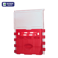 Baoye Clôture de sécurité scolaire de 2100mm de hauteur Blocs de barrière en plastique HDPE pour la sécurité routière