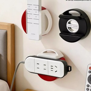 Suction Cup Power Strip Holder Wall Mount With <b>Remote</b> <b>Control</b> <b>Socket</b> For Cables Eco Friendly Polypropylene Material - Product Image 1