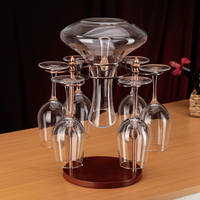 Porte-verre antique de haute qualité, design personnalisé et populaire, porte-verre suspendu et casier à vin pour restaurant