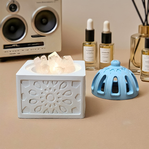 DM1220 Stampo in Silicone 3D <span class=keywords><strong>per</strong></span> Bruciatore di Incenso Mediorientale Fai-da-Te Barattolo <span class=keywords><strong>per</strong></span> <span class=keywords><strong>Candele</strong></span> in Silicone Gesso Cemento Incensiere Stampi <span class=keywords><strong>per</strong></span> Decorazioni <span class=keywords><strong>per</strong></span> la Casa - Product Image 6