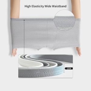 Sous-vêtements jetables pour hommes en coton blanc pur, caleçons boxer à taille élastique, logo personnalisé, sous-vêtements jetables pour hommes - Product Image 3