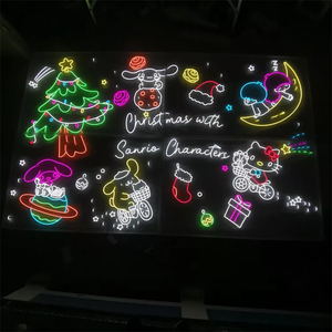 Panneau néon acrylique led personnalisé joyeux noël pour décoration de chambre à coucher - Product Image 4