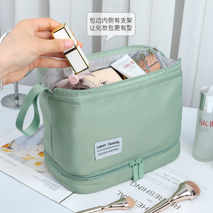 Bolsa DE ASEO portátil personalizable al por mayor con separación en seco y húmedo para cosméticos de viaje y almacenamiento de productos para el cuidado de la piel - Product Image 3