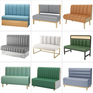 Venta al por Mayor de Bancos para Cafetería, Conjuntos de Sofás con Respaldo Alto, Sillas de Madera para Bar, <span class=keywords><strong>Restaurante</strong></span>, Sofás para Comedor, Puestos de Comida Rápida, Hotel - Product Image 2
