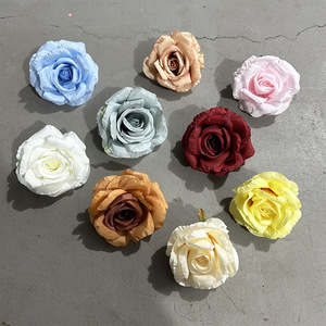 Yixuan - Cabeza de Rosa Redonda de Seda, Flor Artificial para Decoración de Bodas y Hogar - Product Image 2