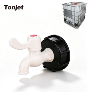 Grifo de Repuesto para Tanque IBC de Rosca Gruesa de 1/2'' 3/4'', Conexión de Barril, Válvula de Grifo para Riego de Jardín y Hogar - Product Image 1