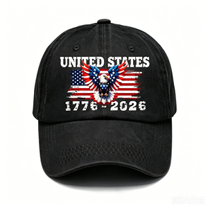 <strong>U</strong>.S. 250th Anniversary Patriotic Baseball Cap Vintage Washed Eagle Embroidered 1776 2026 Adjustable Snapback Hat July 4 Parade - Product Image 1