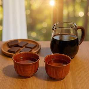 ถ้วยชาไม้ธรรมชาติ ทำด้วยมือจากไม้คุณภาพเยี่ยม เหมาะสำหรับดื่มชา กาแฟ หรือเครื่องดื่มร้อนอื่นๆ เป็นมิตรกับสิ่งแวดล้อม - Product Image 4