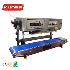 <span class=keywords><strong>Selladora</strong></span> de Banda <span class=keywords><strong>Continua</strong></span> Automática Vertical KUNBA FRQM-980CD con Inyección de Nitrógeno para Bolsas y Paquetes de Plástico - Product Image 1