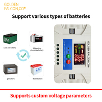 Contrôleur de charge solaire PWM 30a Chargeur de batterie intelligent 12v 24v avec port USB et écran LCD