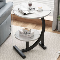 Table basse d'angle moderne personnalisable à double niveau, table d'appoint bon marché pour salon, chambre à coucher