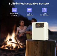 Projecteur LED DLP portable 720P HD Smart Mini Home Theater Pocket Pico Mini 720P HD Smart Mini Home Theater Fonctionnant sur batterie 2G