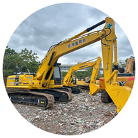 Meilleur prix pour une excavatrice Komatsu Pc240 d'occasion, d'origine japonaise, 24 tonnes, grande taille, faible nombre d'heures, sur chenilles, diesel, hydraulique, vidéo disponible, FOB CIF