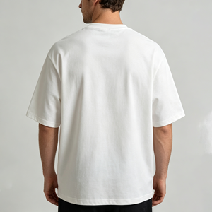 T-<span class=keywords><strong>shirt</strong></span> personnalisé OEM avec impression DTG, coupe ample et carrée, en coton, style court, effet vieilli, délavé à l'acide, vintage, streetwear pour <span class=keywords><strong>homme</strong></span> - Product Image 6