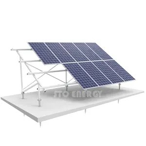 強力な構造ソーラーパネルをサポートするソーラーPVプラント設置キット安価なアルミニウムソーラー地上設置構造システム