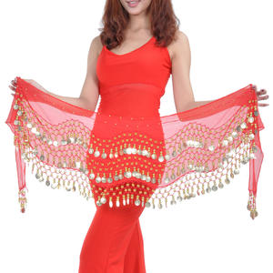 158 серебряный шарф для танца живота, индийский арабский шарф с блестками, Одежда для танцев на талии - Product Image 5