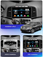 Autoradio multimédia Android avec écran tactile, navigation quadricœur, pour Toyota Venza 2008-2016