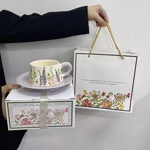 ชุดแก้วกาแฟและจานเซรามิกหรูหราหรูหราระดับไฮเอนด์พร้อมโลโก้กำหนดเอง-ของขวัญเพื่อธุรกิจสำหรับเด็กผู้หญิง - Product Image 6