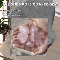 Quartz Rose Naturel Poli de Haute Qualité, Forme Irrégulière, Pierre Chakra, Écologique, Thème Animal Féerique, pour Décoration d'Intérieur Feng Shui