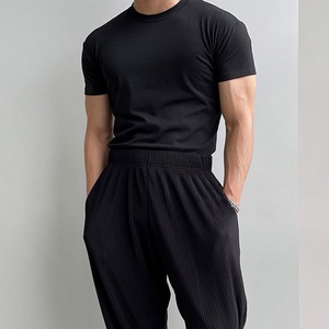 Camiseta <span class=keywords><strong>de</strong></span> Manga Corta <span class=keywords><strong>para</strong></span> <span class=keywords><strong>Hombre</strong></span>, Ajustada, <span class=keywords><strong>de</strong></span> Alta Calidad OEM, con Logotipo Personalizado, <span class=keywords><strong>Camisetas</strong></span> Lisas <span class=keywords><strong>para</strong></span> <span class=keywords><strong>Hombre</strong></span> - Product Image 3