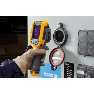 หน้าต่างอินฟราเรด Fluke Cv300 3 ชิ้น พร้อมตัวล็อคประตูแบบหมุนมือ ขนาด 5.57 x 4.39 นิ้ว 75 มม. สำหรับการถ่ายภาพความร้อน - Product Image 1