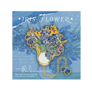 ชุดภาษาดอกไม้ที่เงียบสงบทองเหลืองที่สวยงามที่คั่นหนังสือที่คั่นหนังสือย้อนยุคคุณค่าสูงอุปกรณ์การเรียนของครูสำนักงาน - Product Image 5