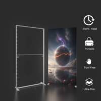 Boîte à lumière suspendue en aluminium avec cadre LED rétroéclairé en tissu de haute qualité, luminosité élevée 6500K, impressions recto-verso, publicité durable
