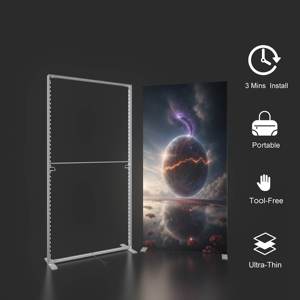 جودة عالية LED إطار الألومنيوم شنقا Lightbox سطوع عالية أدى مزدوج الجانب المطبوعات دائم الإعلان - Product Image 2